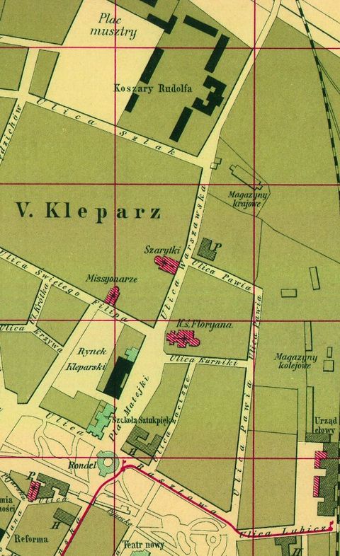 Mapa 23. Jurydyka Szlak (Św. Floriana).