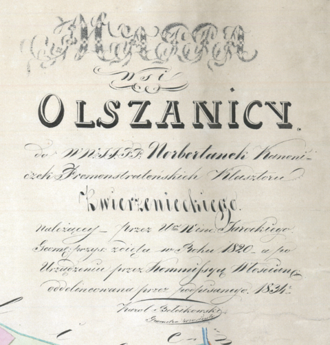 Mapa 93a. Olszanica (fragment)