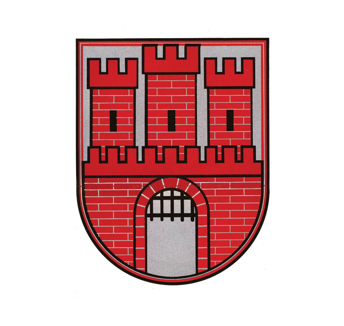 (030) Wprowadzony przez okupacyjnego starostę
miejskiego (odpowiednik prezydenta miasta)
we wrześniu 1941 r. wzór nowego herbu Krakowa,
który obowiązywał do końca niemieckiej okupacji;
herb bez orła, bez korony królewskiej wieńczącej
tarczę i bez historycznej renesansowej tarczy
(ANK, sygn. 29/33/SMKr 19, s. 559)
