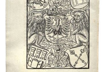 (453) Rok 1514 – drzeworyt na stronie tytułowej dzieła Jana
z Głogowa Introductorium Astronomie in Ephemerides,
wydanego w krakowskiej oficynie Floriana i Wolfganga
Unglerów (BJ, sygn. Cim. 6441)