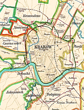 Gminy przyłączone do Krakowa przed rokiem 1915